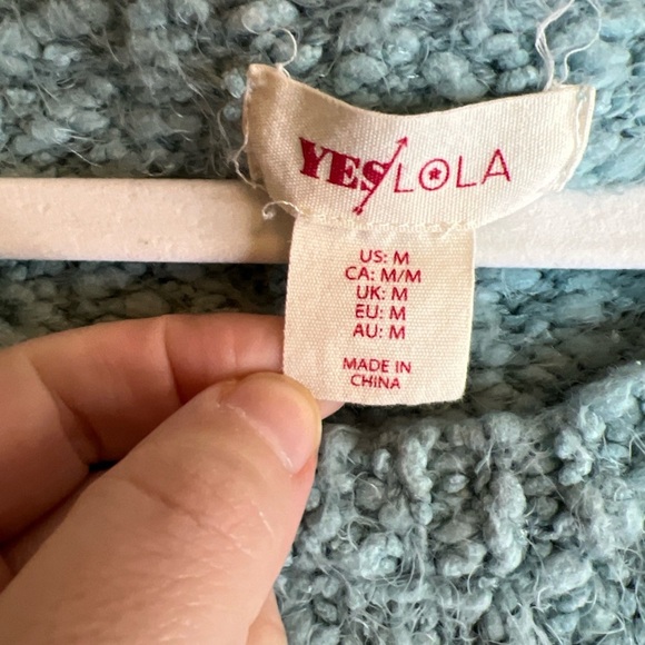 Yes Lola Crewneck Long Sleeve Sweater Size Medium NWOT - Picture 9 of 13